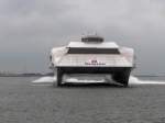 Die Stena Discovery bei der ankunft in Hook Van Holland.