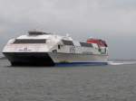 Die Stena Discovery bei der ankunft in Hook Van Holland.