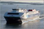 Die STENA CARISMA (IMO 9127760) luft am Abend des 10.05.2008 vom dnischen Frederikshavn kommend Gteborg an. Sie ist fr 200 PKW und 900 Passagiere ausgelegt.