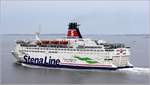 Die 1983 gebaute STENA DANICA (IMO 7907245) am 18.07.2018 auf dem Weg von Göteborg nach Frederikshavn. Sie ist 154,89 m lang und 28,04 m breit, hat eine GT/BRZ von 28.727 und kann 2.274 Passagiere sowie 550 PKW befördern. Heimathafen ist Göteborg (Schweden). 