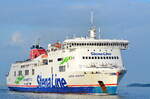 Die STENA HORIZON IMO-Nummer:9332559 Flagge:Zypern Länge:186.0m Breite:26.0m Baujahr:2006 Bauwerft:Cantieri Navali Visentini,Donada Italien nach Travemünde einlaufend am 26.07.25