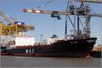 Die 1982 gebaute MSC IRIS (IMO 8201624) liegt am 26.06.2010 an der Stromkaje in Bremerhaven. Sie ist 203 m lang, 25 m breit und hat eine GT von 21586. Sie fhrt unter der Flagge von Panama. Frhere Namen: PELAT, LISBOA, P & O NEDLLOYD OTTAWA, SEA-LAND CANADA, KAPITAN GAVRILOV 