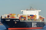 Die MSC Susanna IMO-Nummer:9290543 Flagge:Panama Länge:337.0m Breite:46.0m Baujahr:2005 Bauwerft:Samsung Heavy Industries,Geoje Südkorea am 01.04.16 auslaufend aus Hamburg aufgenommen am