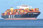 MSC CHLOE , Containerschiff , IMO 9720483 , Baujahr 2016 , 299.87 × 48.32m , 9400 TEU , Cuxhaven 08.11.2018