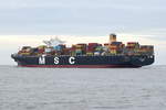 MSC CRISTINA , Containerschiff , IMO 9465241 , Baujahr 2011 , 366.36 x 48.26 m , 13102 TEU ,19.03.2020 , Cuxhaven