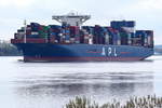 APL FULLERTON , Containerschiff , IMO 9632026 , Baujahr 2014 , 397.56 × 51m , 14000 TEU , 02.11.2019 , Grünendeich