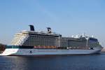 Die auf der Meyer Werft in Papenburg gebaute Celebrity Eclips am 18.04.10 am Cruise Center Hamburg.