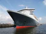 Die Queen Mary 2 im Hamburger Hafen Sie ist das lngste Kreuzfahrtschiff der Welt