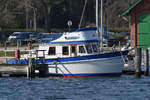 Die  Godewind II  Anfang April 2019 in Travemünde.