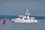 Anfang April 2024 war die Motoryacht POSITANO auf der Ostsee unterwegs.