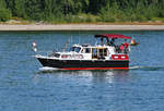 Motoryacht SANTA MARIA (AB-F868) auf dem Rhein bei Mondorf - 19.09.2020