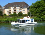 Hausboot  Vic Valence , auf der Ill in Straburg, Aug.2016