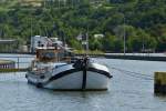 . Motorboot  MELUSINA II  LG 604 , MMSI: 253242233 hat nahe der Schleuse Grevenmacher fest gemacht. 12.07.2015