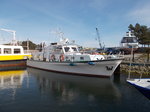 Motorschiff  ELBE ,am 02.April 2016,in Lubmin.