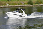 Motorboot Galeon 260 (K-V722) auf der Mosel in Koblenz - 16.10.2017