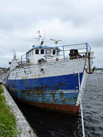 Das Schiff  Agerso  im Hafen von Aalborg.