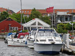 Im Yachthafen von Aalborg Anfang Juni 2018.