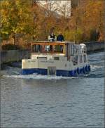 Dieses kleinere Boot habe ich am 19.10.08 zwischen Saarburg und Konz fotografiert.