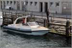 Die POL 6625 ist ein flotter Flitzer. Hier liegt das offensichtlich aus Polen kommende Boot am alten Strom in Warnemnde. Aufnahmedatum: 14.06.2007