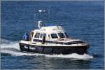 Mit der BlUE HUNTER kann man im Archipel der Isles of Scilly Tagesfahrten unternehmen. St. Mary's, 01.06.2012.