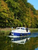 Frankreich, Elsass-Lothringen, Saarkanal (vormals Saar-Kohle-Kanal), zwischen den Schleusen 15 und 16, 01.10.2011