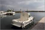 Der Hafen von Cala Bona an der Ostkste Mallorcas. Im Hintergrund sind die beiden Molenfeuer zu sehen, die die Hafeneinfahrt markieren.
24.02.2013