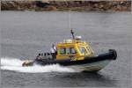 Die CYCLONE gehrt zu den Booten, die den Personenverkehr zwischen den bewohnten Inseln der Isles of Scilly sicherstellen. St. Mary's, 01.06.2012. 

