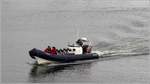 Das RIB mit dem Namen SAOIRSE aus Cork (Irland) ist am 27.04.2017 auf dem River Lee unterwegs.