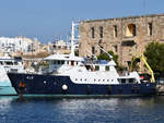 Die Yacht  ALK , gesehen im Oktober 2017 in Malta.