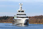 Name 1601 - Hh= CAYMAN Islands -IMO= 9869758 -- L = 89m / B= 15m / T= 4m   BJ.= 2023 in Schacht-Audorf bei Lürssen am NOK.