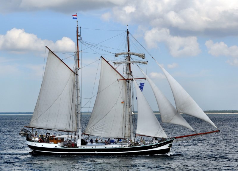 Topsegelschoner  Banjaard  NL auf der Hanse Sail am 0708.09 