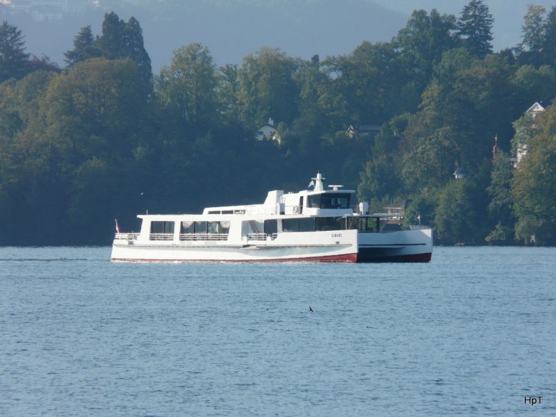 Vierwaldsttteersee  - MS CIRRUS unterwegs nach Luzern am Morgen des 07.09.2009