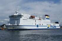  Tom Sawyer  beim verlassen des Seehafens Rostock-Warnem�nde am 26.07.2009