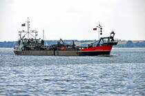 die  Christophorus  beim Anlegeman�ver im Stralsunder S�dhafen am 07.07.09