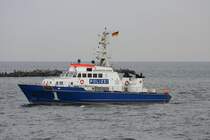 Hamburger Polizeiboot B�RGERMEISTER BRAUER im Hafen von Helgoland am 29.07.2009!