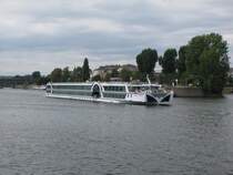 Am 12.08.09 fuhr die  AMADEUS PRINCESS  moselabw�rts an Koblenz vorbei.