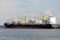 Die Sepanta IMO-Nummer:9284154 Flagge:Iran L�nge:220.0m Breite:29.0m Baujahr:2004 Bauwerft:Wadan Yards MTW, Wismar Deutschland aufgenommen am 08.08.09 von Hamburg Teufelsbr�ck.