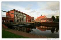 Siel- und Sch�pfwerk von Neuharlingersiel in Ostfriesland