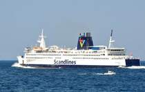 F�hre  Prins Joachim Kosar  Rostock - Gedser. Lg. 152m - Br. 23,12m -Tg. 6m -20,5 kn am 07.08.09 in Rostock