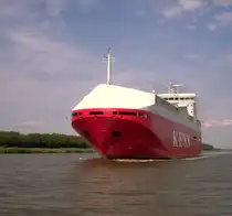 Auto-Transporter MIMER auf dem Nord-Ostsee-Kanal Richtung Brunsbttel22.06.2008