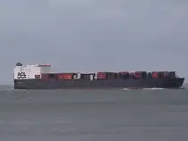 Atlantic Compass von ACL(IMO-8214176;L=292;B=32mtr.) erreicht um 20:20 die bei Cuxhaven die Gewsser der Elbe;090828