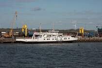 Die  Insel Amrum  der W.D.R. (IMO 7935321, Bj. 1970/Umb. 1977) am 27.04.2010 in Dagebll.