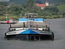Name: Frankenland
gemeldet in: Collenberg 
Nationalitt: Deutsch 
Europanummer: 4500960
Lnge: 105 m
Breite: 9,50 m
Tiefgang: 2,80 m
Tons: 1906
Maschine: MTU 1200 PS
Baujahr: 1964 Werft: Bayrische Schiffwerft in Erlenbach