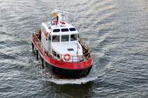 Hafenaufsichtsschiff  Hafenamt1 am 25.09.2009 auf der Weser in Bremen.
L: 14,50m / Baujahr 1990  