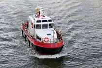 Hafenaufsichtsschiff  Hafenamt1 am 25.09.2009 auf der Weser in Bremen.
L: 14,50m / Baujahr 1990  