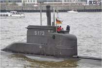 U24, am 9.05.2010 auf dem 821. Hafengeburstag in Hamburg. Deutsche Marine