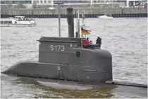 U24, am 9.05.2010 auf dem 821. Hafengeburstag in Hamburg. Deutsche Marine