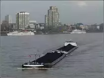 Von der Hohenzollernbr�cke in K�ln wurde dieser vollbeladene Schubverband am 20.11.2010 von mir festgehalten.