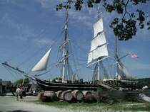 Das letzte h�lzerne Walfangschiff Charles W. Morgan ist im Holzschiffmuseum in Mystic Connecticut zu bewundern. Das Museum ist sehr zu empfehlen.