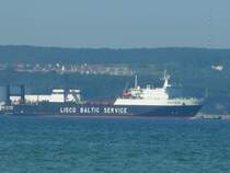 die Klaipeda beim Auslafen aus Sa�nitz-Mukran am 13.06.06